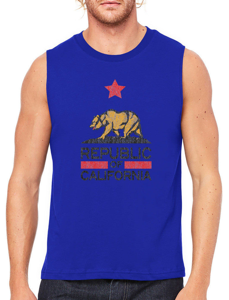 Republic Of California Men's Sleeveless T-Shirt