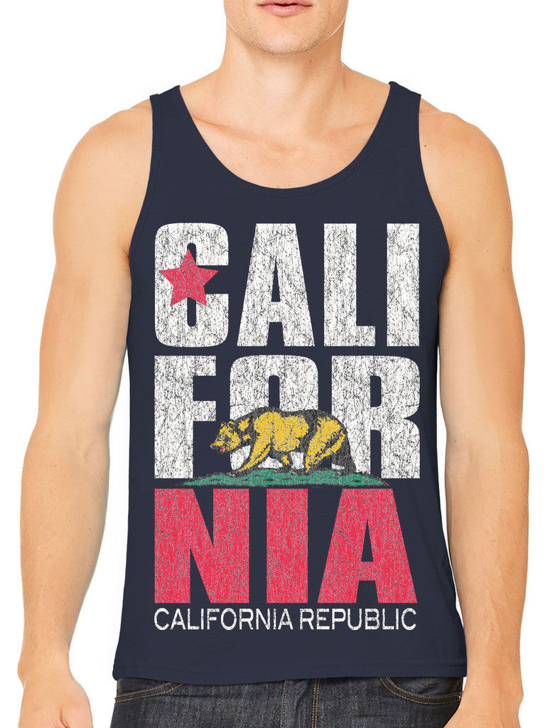 Cali For Nia California Republic Men's Tank Top