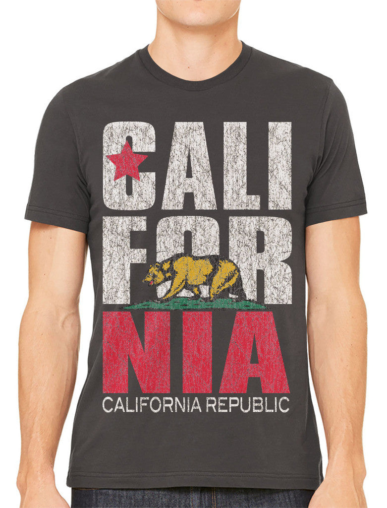 Cali For Nia California Republic Men's T-shirt