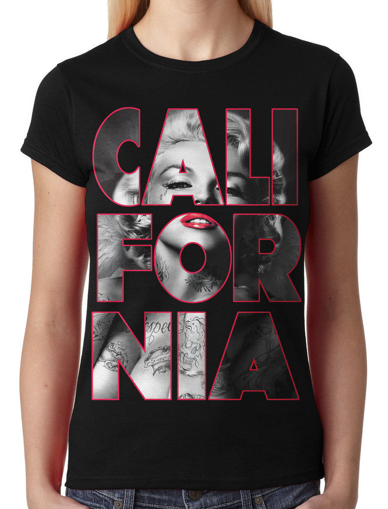 Marilyn Monroe Cali For Nia California Junior Ladies T-shirt