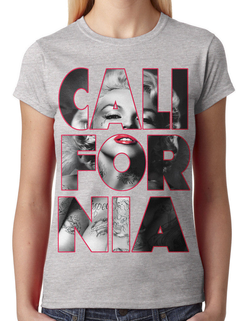 Marilyn Monroe Cali For Nia California Junior Ladies T-shirt