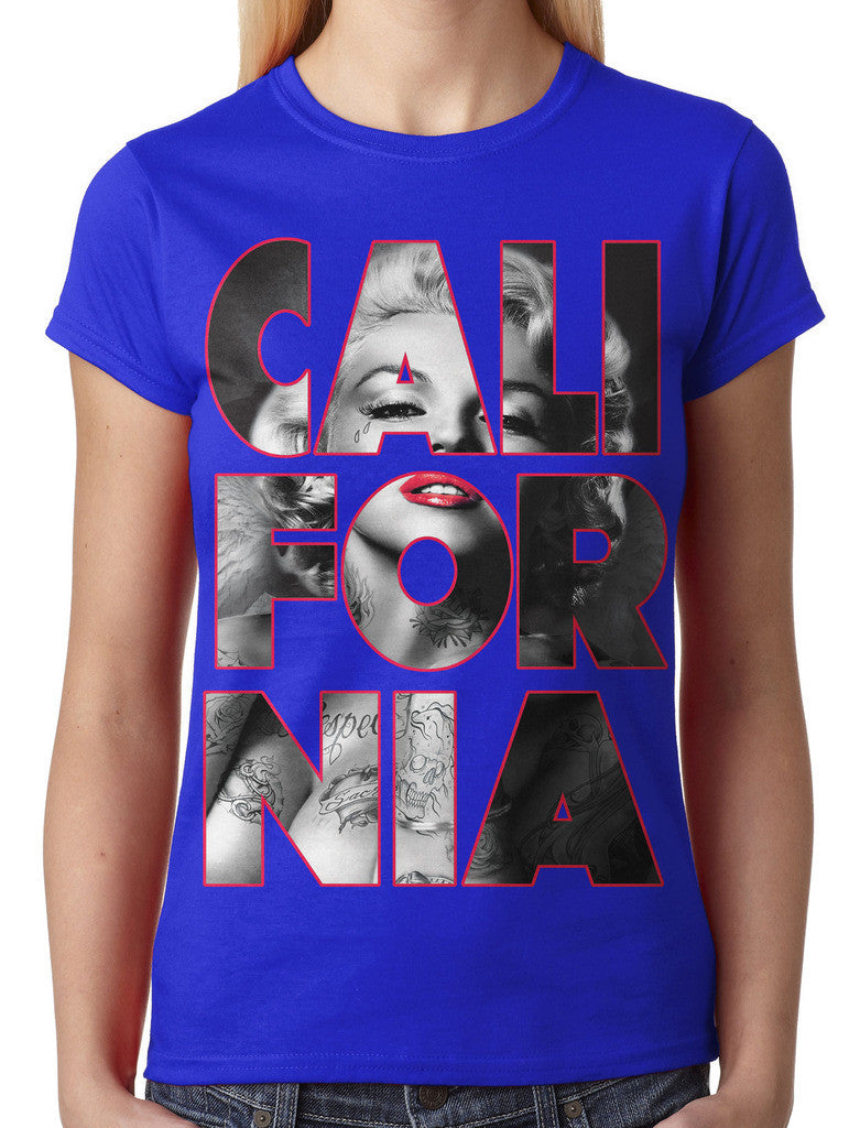 Marilyn Monroe Cali For Nia California Junior Ladies T-shirt