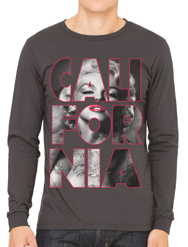 Marilyn Monroe Cali For Nia California Men's Long Sleeve T-shirt