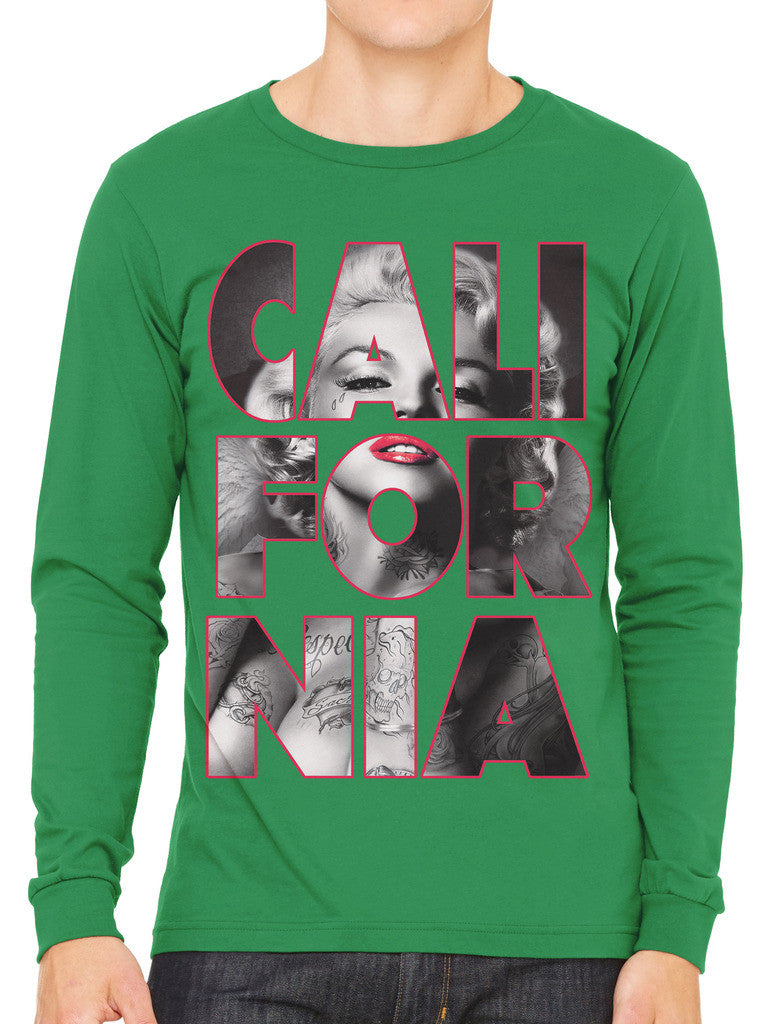 Marilyn Monroe Cali For Nia California Men's Long Sleeve T-shirt
