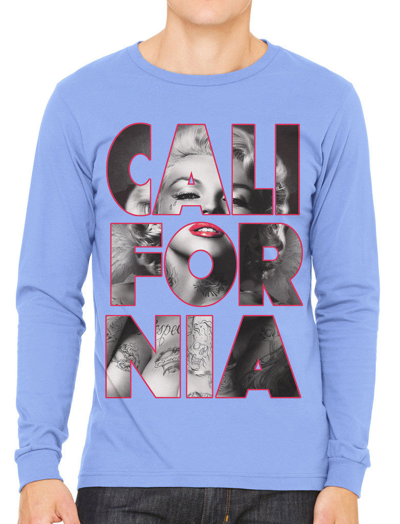 Marilyn Monroe Cali For Nia California Men's Long Sleeve T-shirt