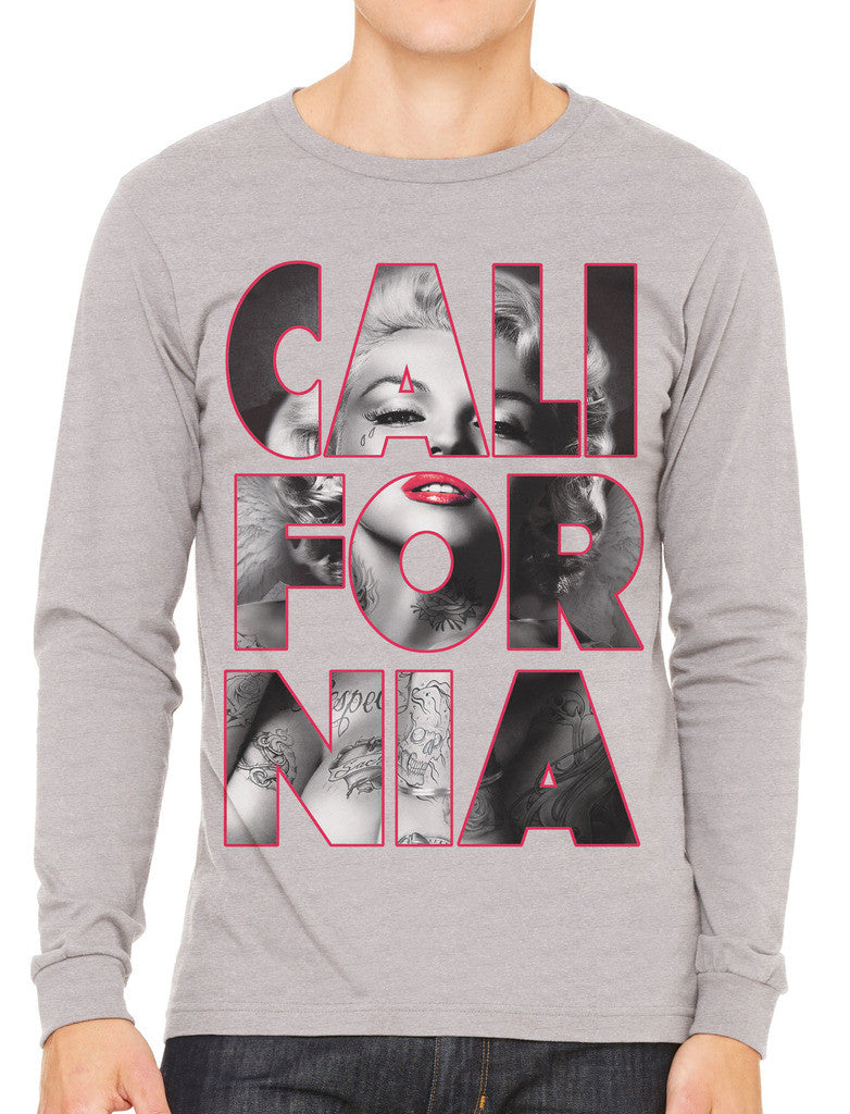Marilyn Monroe Cali For Nia California Men's Long Sleeve T-shirt