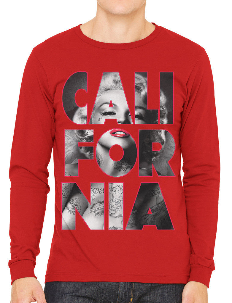 Marilyn Monroe Cali For Nia California Men's Long Sleeve T-shirt