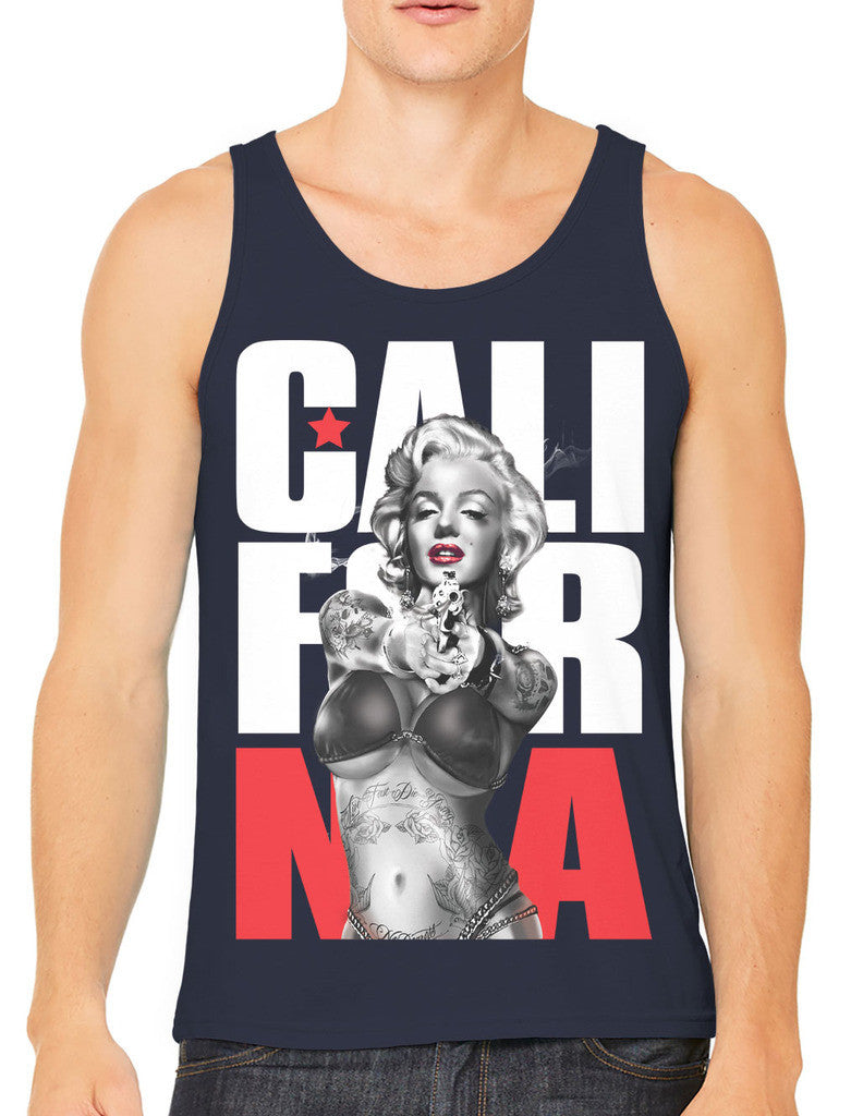 Gangster Marilyn Monroe California Men's Tank Top