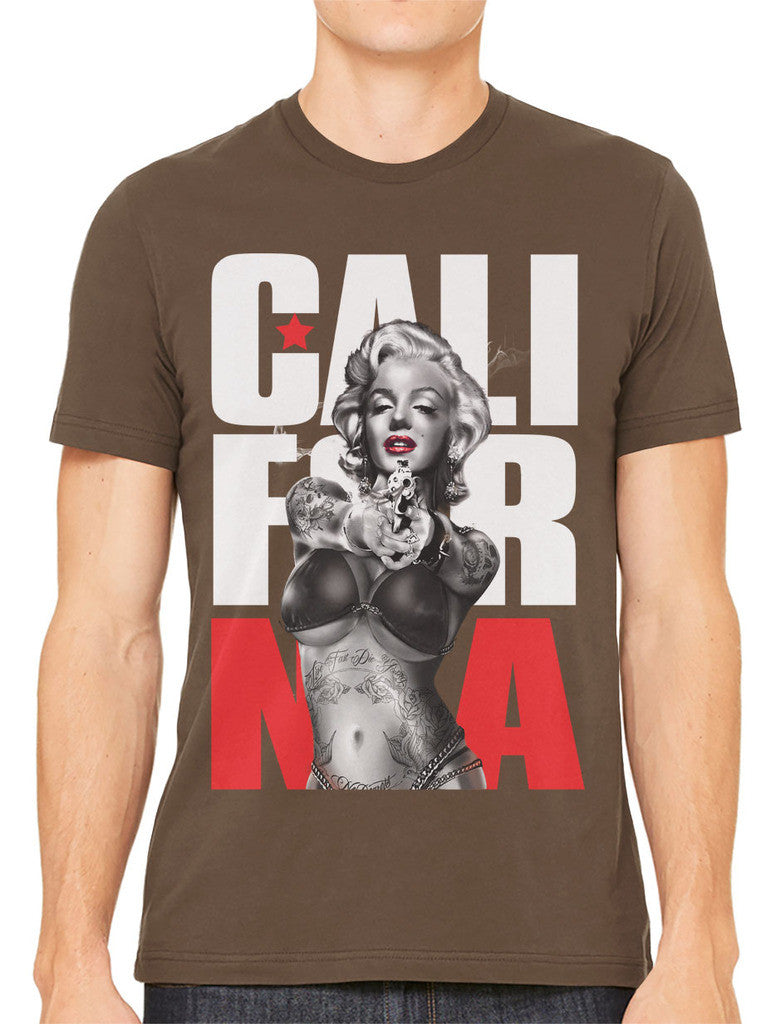 Gangster Marilyn Monroe California Men's T-shirt