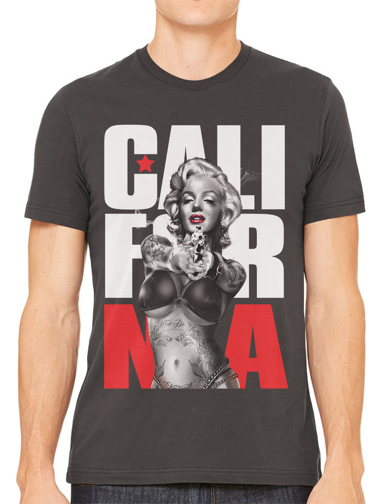 Gangster Marilyn Monroe California Men's T-shirt