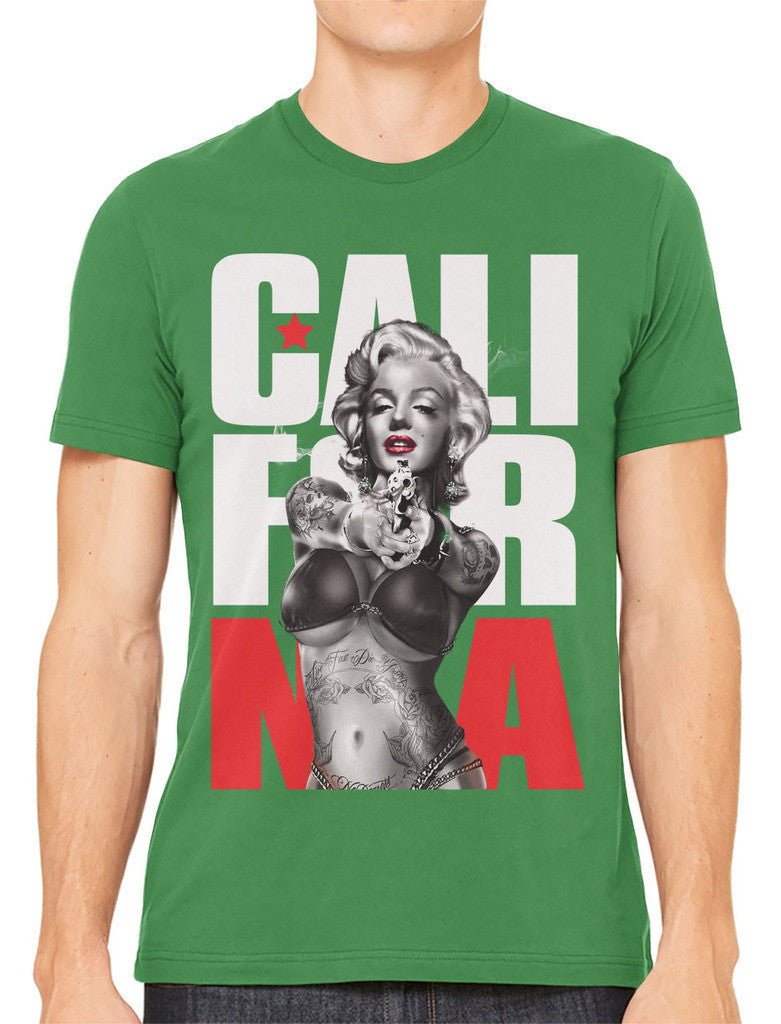 Gangster Marilyn Monroe California Men's T-shirt