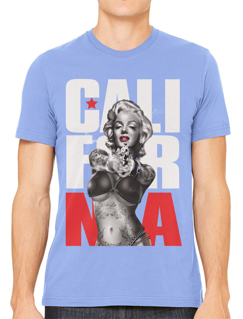 Gangster Marilyn Monroe California Men's T-shirt