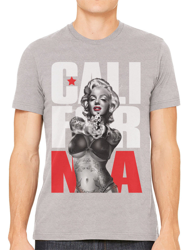 Gangster Marilyn Monroe California Men's T-shirt