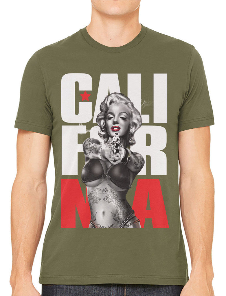 Gangster Marilyn Monroe California Men's T-shirt