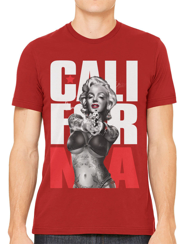 Gangster Marilyn Monroe California Men's T-shirt