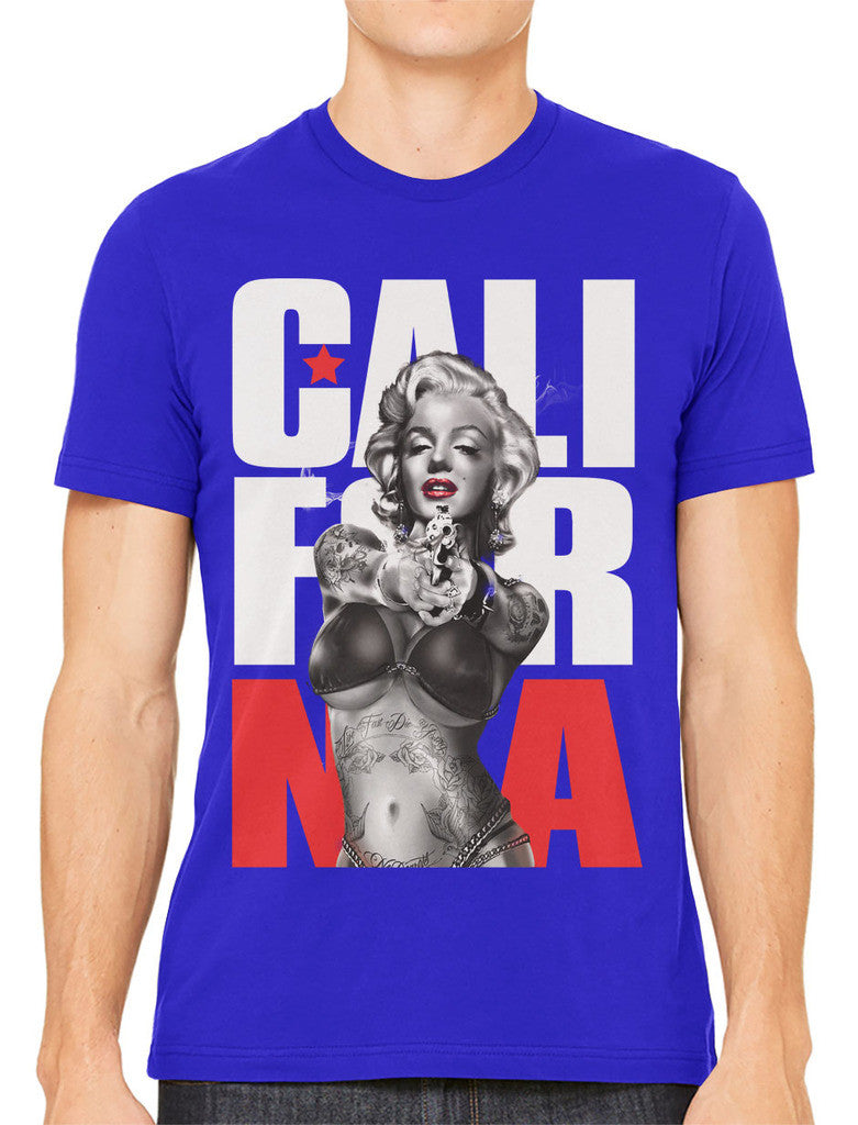 Gangster Marilyn Monroe California Men's T-shirt