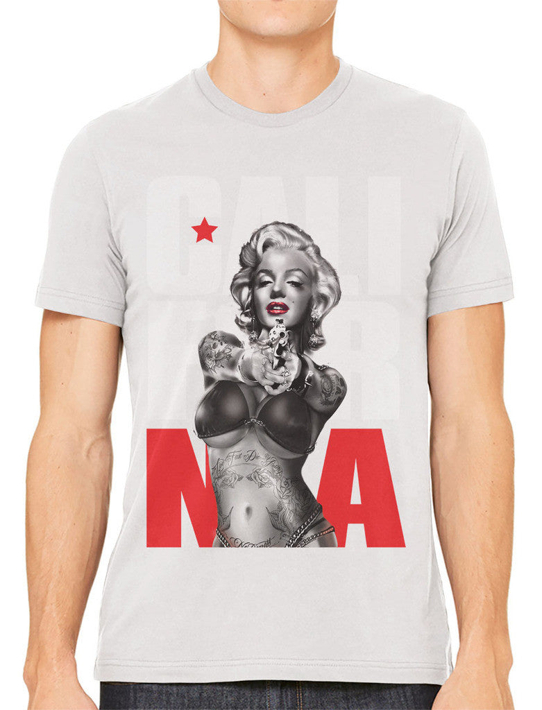 Gangster Marilyn Monroe California Men's T-shirt