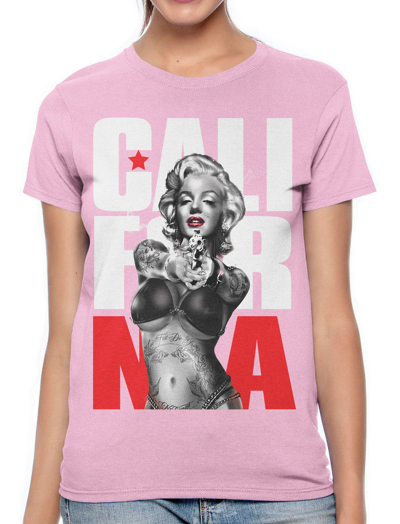Gangster Marilyn Monroe California Women's T-shirt