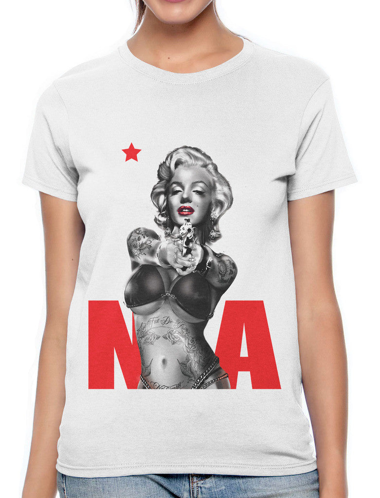 Gangster Marilyn Monroe California Women's T-shirt