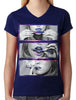 Galaxy Women Blunt Junior Ladies V-neck T-shirt