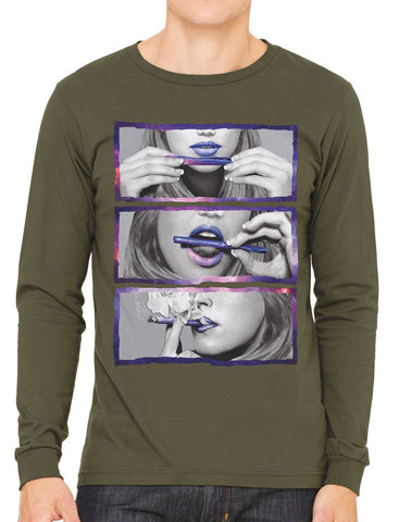 Gangster Marilyn Monroe Men's Long Sleeve T-shirt