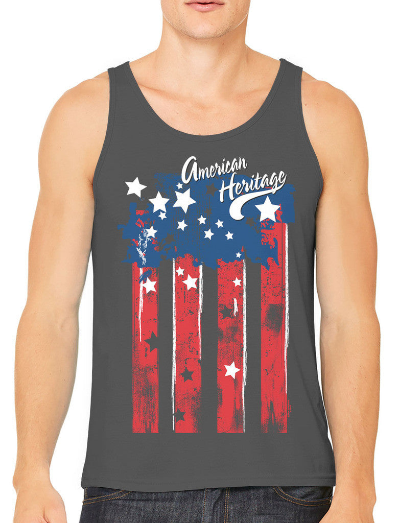 Faded American Heritage Flag Men's Tank Top