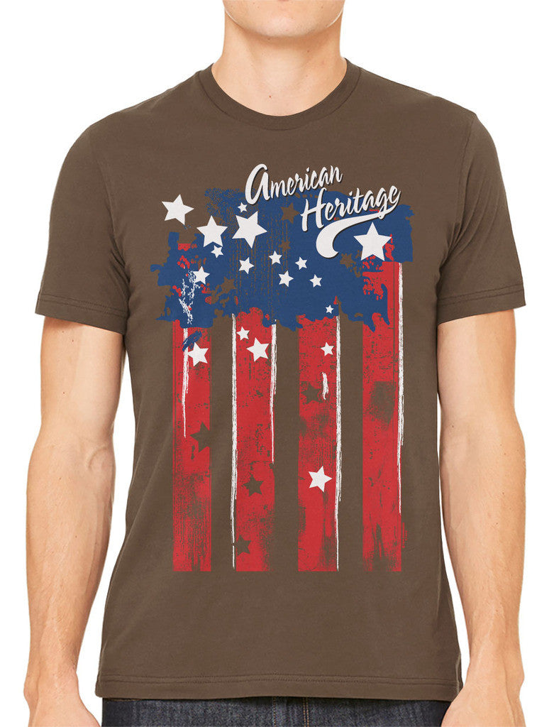 Faded American Heritage Flag Men's T-shirt