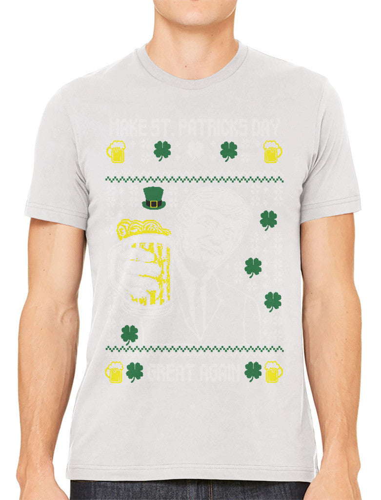 Digital Trump Make St Patricks Day Great Again Men's T-shirt