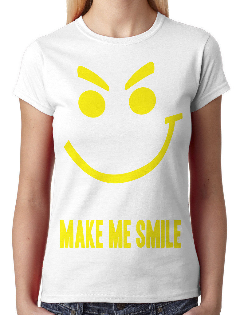 Boobies Make Me Smile Junior Ladies T-shirt