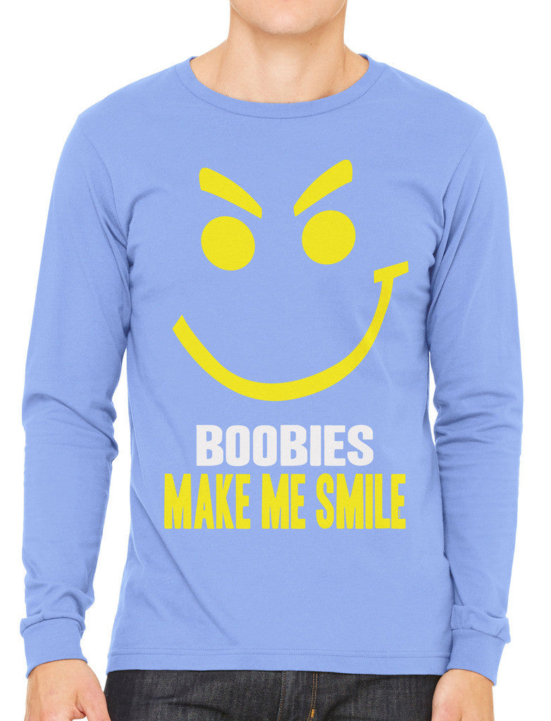 Boobies Make Me Smile Men's Long Sleeve T-shirt