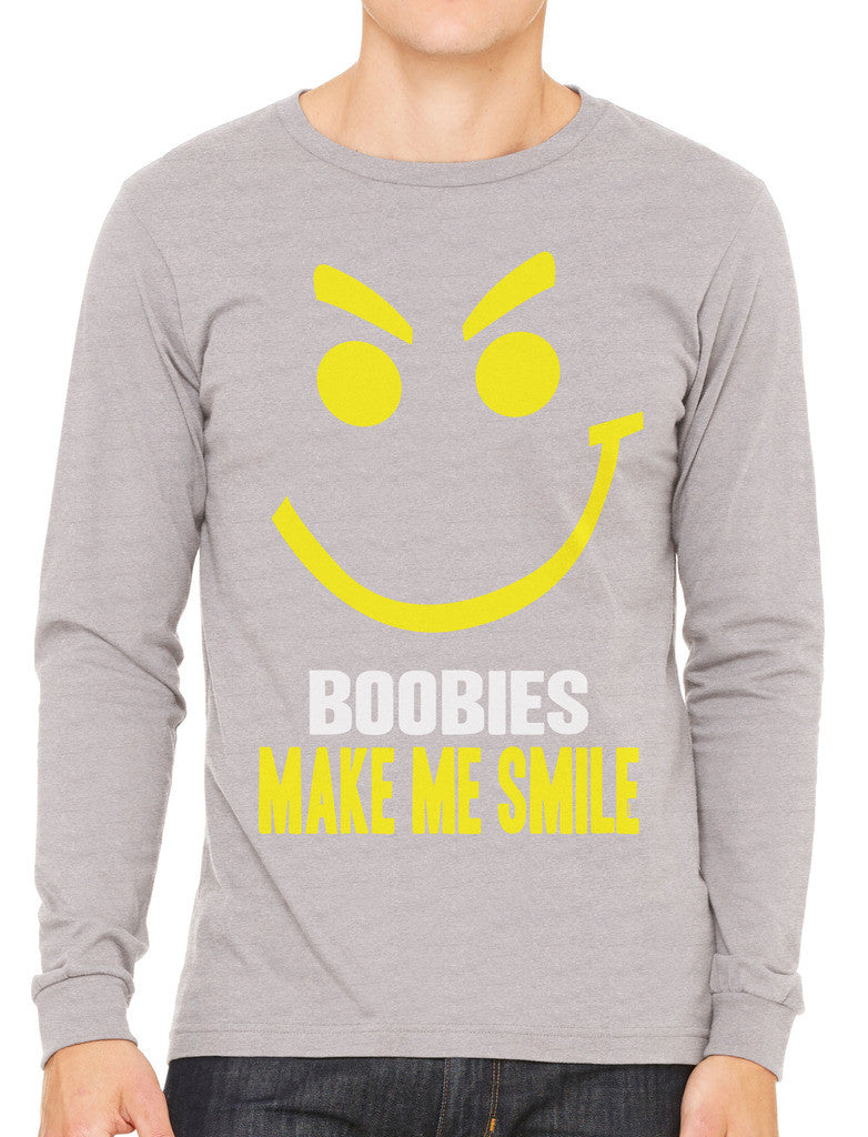 Boobies Make Me Smile Men's Long Sleeve T-shirt