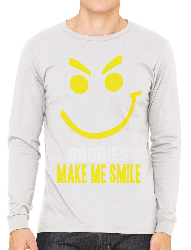 Boobies Make Me Smile Men's Long Sleeve T-shirt