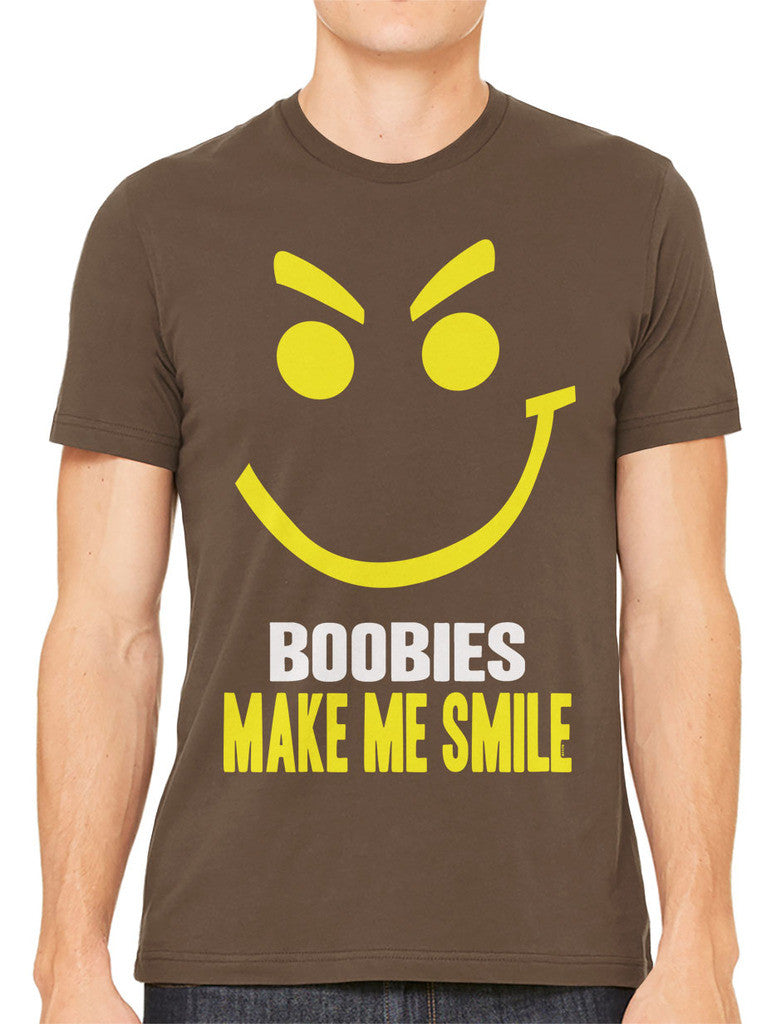 Boobies Make Me Smile Men's T-shirt