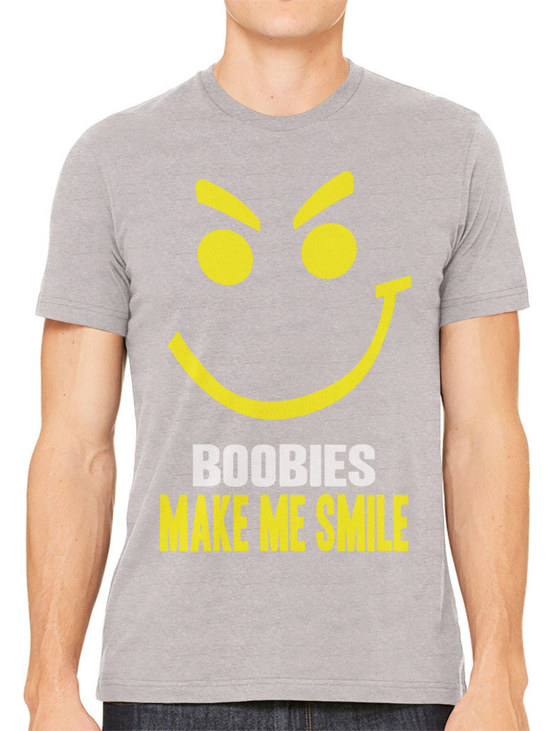 Boobies Make Me Smile Men's T-shirt