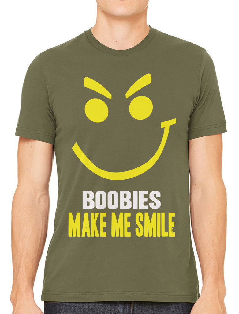 Boobies Make Me Smile Men's T-shirt