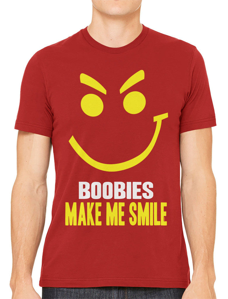 Boobies Make Me Smile Men's T-shirt
