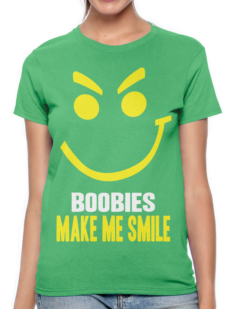 Boobies Make Me Smile Women's T-shirt
