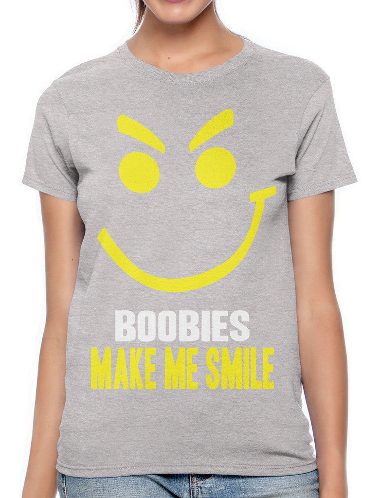 Boobies Make Me Smile Women's T-shirt