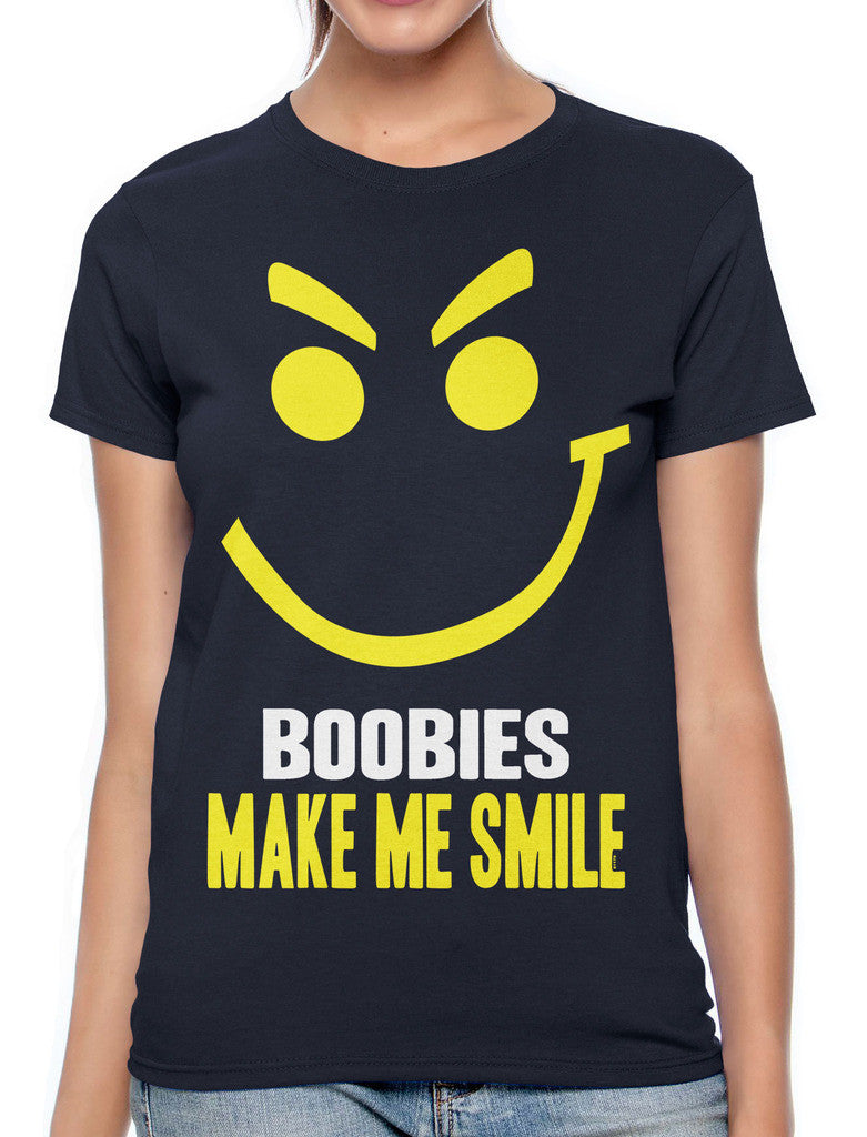 Boobies Make Me Smile Women's T-shirt