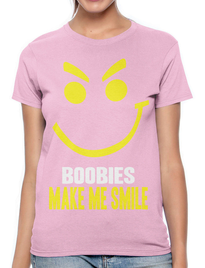 Boobies Make Me Smile Women's T-shirt