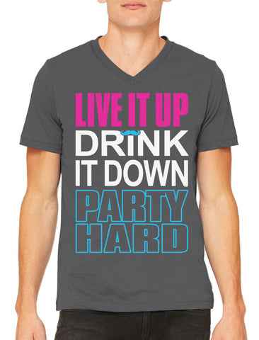 We Love To Party Men's V-neck T-shirt