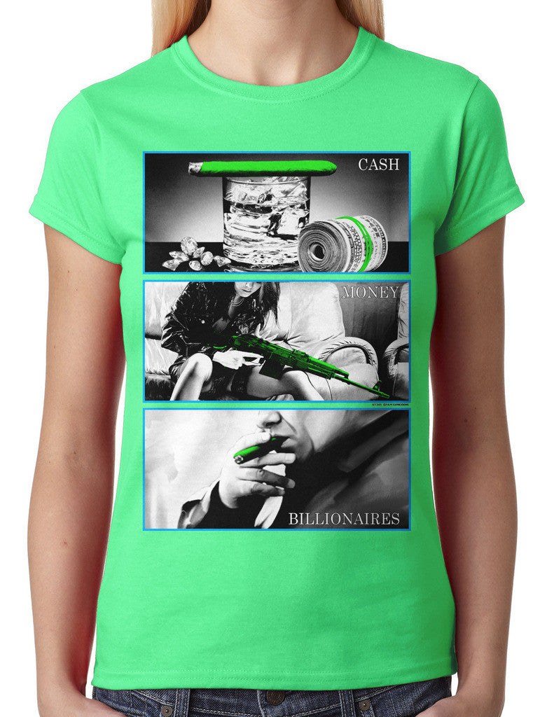 Cash Money Billionaire Junior Ladies T-shirt