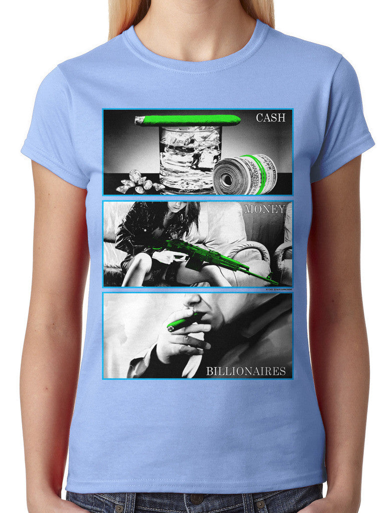 Cash Money Billionaire Junior Ladies T-shirt