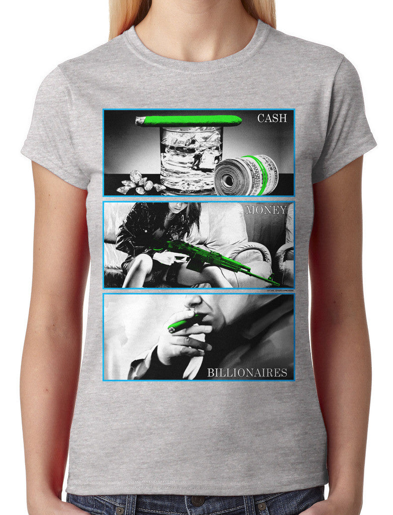 Cash Money Billionaire Junior Ladies T-shirt