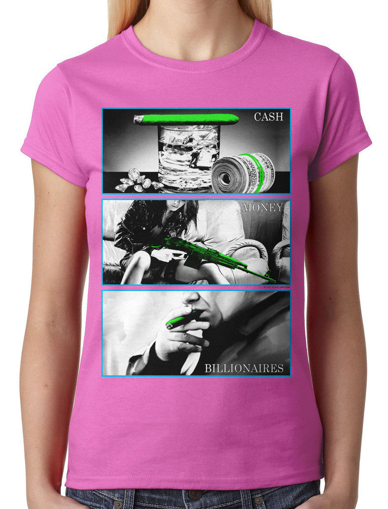 Cash Money Billionaire Junior Ladies T-shirt