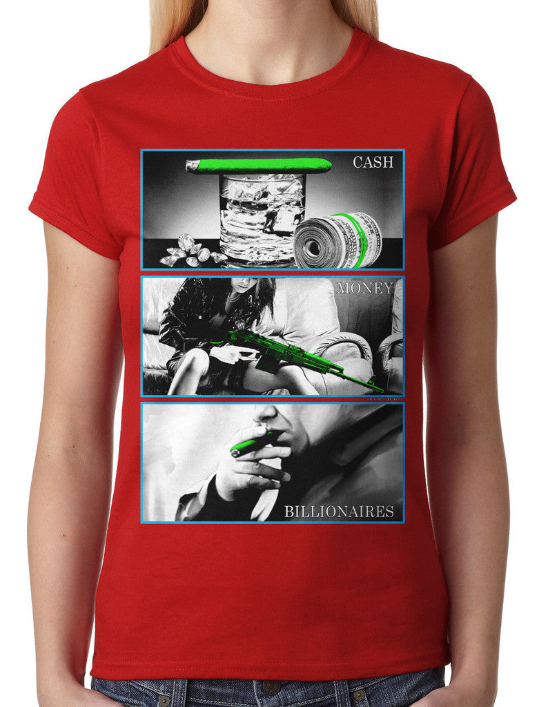 Cash Money Billionaire Junior Ladies T-shirt