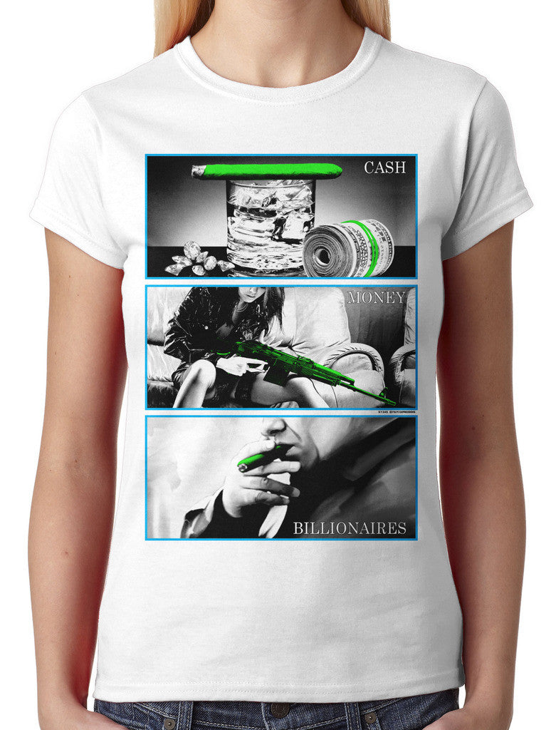 Cash Money Billionaire Junior Ladies T-shirt
