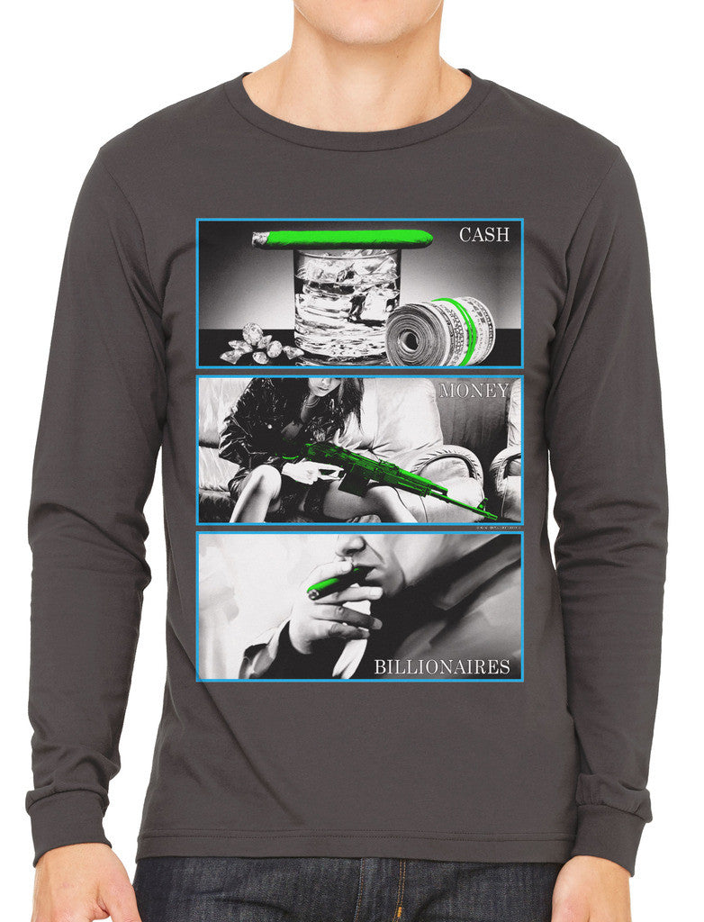 Cash Money Billionaire Men's Long Sleeve T-shirt