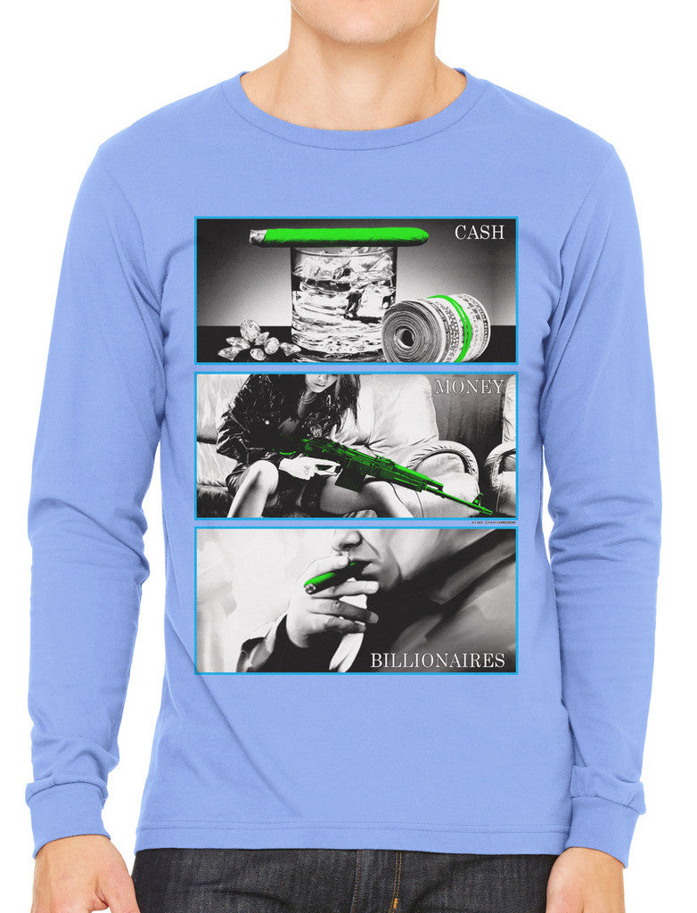 Cash Money Billionaire Men's Long Sleeve T-shirt