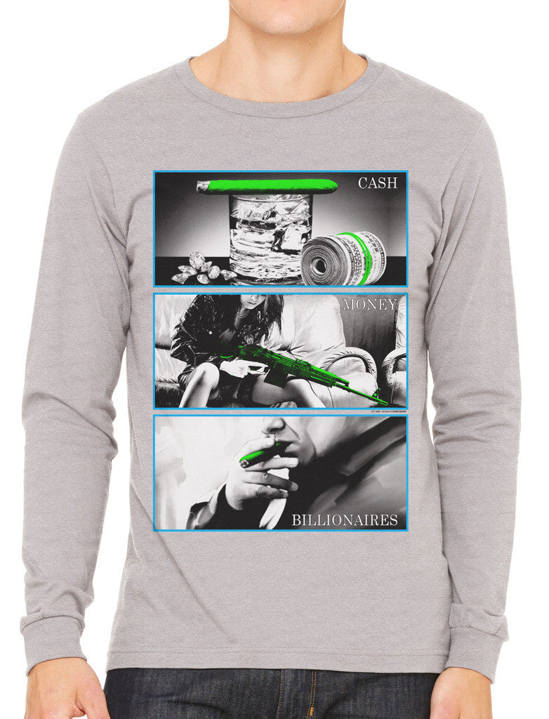 Cash Money Billionaire Men's Long Sleeve T-shirt